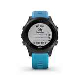 Garmin, Forerunner 945 Bundle, Watch, Watch Color: Black, Wristband: Blue - Silicone, 010-02063-10