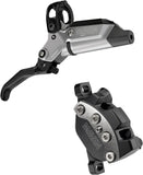 SRAM Maven Ultimate Stealth Disc Brake and Lever - Front Post Mount 4-Piston Aluminum Lever Titanium Hardware Black/Silver A1