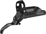 SRAM Maven Silver Disc Brake and Lever - Front Post Mount 4-Piston Aluminum Lever SS Hardware Black A1