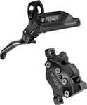 SRAM Maven Silver Disc Brake and Lever - Front Post Mount 4-Piston Aluminum Lever SS Hardware Black A1