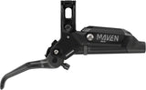 SRAM Maven Silver Disc Brake and Lever - Rear Post Mount 4-Piston Aluminum Lever SS Hardware Black A1