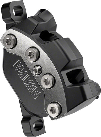 SRAM Maven Ultimate Disc Brake Caliper Assembly - Front/Rear Post Mount 4-Piston Silver/Black A1