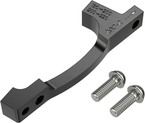 SRAM Post Bracket 20 P 2 Disc Brake Adaptor -  For 200mm and 220mm Rotors Only Includes Bracket and Stainless Steel Bolts
