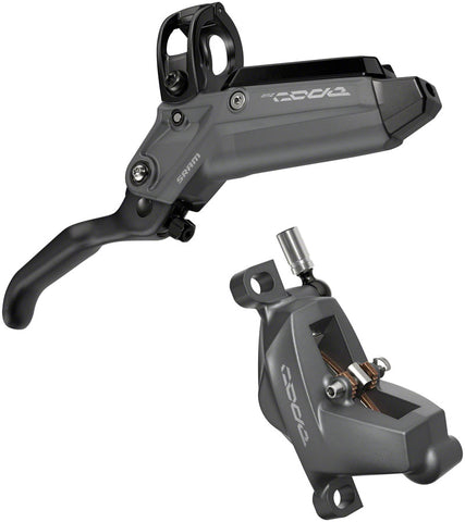 SRAM Code Bronze Stealth Disc Brake and Lever - Front Post Mount 4-Piston Aluminum Lever SS Hardware Dark Polar C1