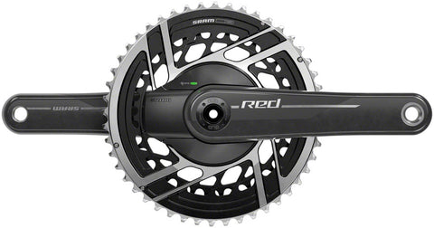 SRAM RED AXS Power Meter Crankset - 170mm, 2x 12-Speed, 50/37t, 8-Bolt Direct Mount, DUB Spindle Interface, Natural Carbon, E1
