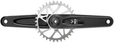 SRAM Eagle 90 T-Type Wide Crankset - 170mm 12-Speed 32t Chainring Direct Mount 2-Guards DUB Spindle Interface Black/Silver