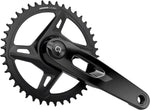 SRAM Rival 1x XPLR AXS Power Meter Wide Crankset - 160mm 12/13-Speed 42t 8-Bolt Direct Mount DUB PM Spindle Black E1