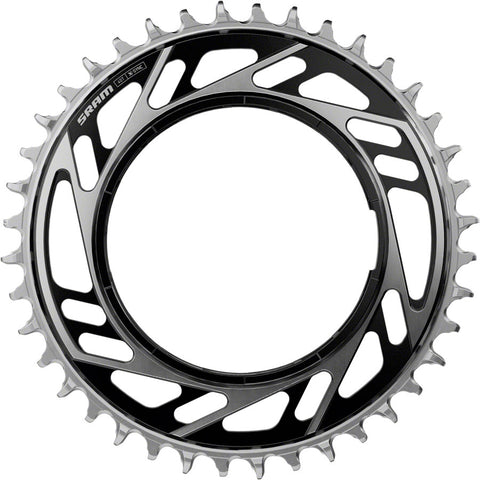 SRAM RED XPLR X-Sync Thread Mount Chainring -  42t 12/13-Speed Thread Mount (For RED XPLR AXS PM Spider) 6.5mm Offset Black/Silver E1