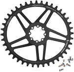 Wolf Tooth Elliptical Direct Mount Chainring - 42t, SRAM Direct Mount, Drop-Stop B, For SRAM 8-Bolt Cranksets, 6mm Offset, Black