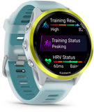 Garmin Forerunner 570 - 47mm  Amp Yellow Aluminum with Translucent Whitestone Turquoise Band