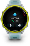 Garmin Forerunner 570 - 47mm  Amp Yellow Aluminum with Translucent Whitestone Turquoise Band