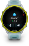Garmin Forerunner 570 - 47mm  Amp Yellow Aluminum with Translucent Whitestone Turquoise Band