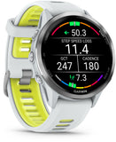 Garmin Forerunner 970  Titanium with Whitestone Case and Whitestone Translucent Amp Yellow Band