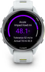 Garmin Forerunner 970  Titanium with Whitestone Case and Whitestone Translucent Amp Yellow Band