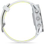 Garmin Forerunner 970  Titanium with Whitestone Case and Whitestone Translucent Amp Yellow Band
