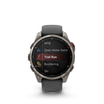 Garmin fēnix 8 Pro – 47 mm, AMOLED, Sapphire, Titanium with Graphite/Black Silicone Band