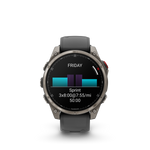 Garmin fēnix 8 Pro – 47 mm, AMOLED, Sapphire, Titanium with Graphite/Black Silicone Band