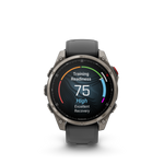 Garmin fēnix 8 Pro – 47 mm, AMOLED, Sapphire, Titanium with Graphite/Black Silicone Band
