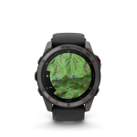 Garmin fēnix 8 Pro – 51 mm, AMOLED, Sapphire, Carbon Gray DLC Titanium with Black/Pebble Gray Silicone Band