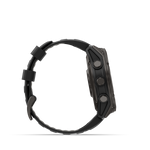 Garmin fēnix 8 Pro – 51 mm, AMOLED, Sapphire, Carbon Gray DLC Titanium with Black/Pebble Gray Silicone Band