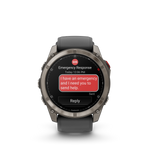 Garmin fēnix 8 Pro – 51 mm, AMOLED, Sapphire, Titanium with Graphite/Black Silicone Band