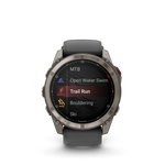 Garmin fēnix 8 Pro – 51 mm, AMOLED, Sapphire, Titanium with Graphite/Black Silicone Band