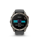 Garmin fēnix 8 Pro – 51 mm, AMOLED, Sapphire, Titanium with Graphite/Black Silicone Band