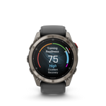 Garmin fēnix 8 Pro – 51 mm, AMOLED, Sapphire, Titanium with Graphite/Black Silicone Band