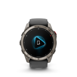 Garmin fēnix 8 Pro – 51 mm, AMOLED, Sapphire, Titanium with Graphite/Black Silicone Band