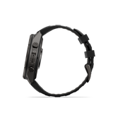 Garmin fenix 9 Pro – 47 mm Carbon Gray DLC Titanium with Black/Pebble Gray Silicone Band