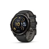 Garmin fenix 9 Pro – inReach, 47 mm Carbon Gray DLC Titanium with Black/Pebble Gray Silicone Band
