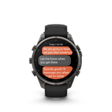 Garmin fenix 9 Pro – inReach, 47 mm Carbon Gray DLC Titanium with Black/Pebble Gray Silicone Band