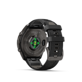 Garmin fenix 9 Pro – inReach, 47 mm Carbon Gray DLC Titanium with Black/Pebble Gray Silicone Band
