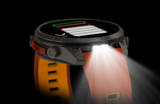 Garmin fenix 9 Pro – 47 mm Titanium with Autumn Orange/Spark Orange Silicone Band