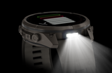 Garmin fenix 9 Pro – inReach, 51 mm Titanium with Pebble Gray/Silver Gray Silicone Band