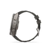 Garmin fenix 9 Pro – inReach, 51 mm Titanium with Pebble Gray/Silver Gray Silicone Band
