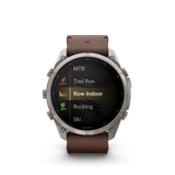 Garmin fenix 9 Pro – inReach, 51 mm Titanium with Walnut Leather Band