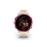 Garmin Forerunner 570 - 42mm  Raspberry Aluminum with Translucent Bone/Mango Band