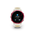 Garmin Forerunner 570 - 42mm  Raspberry Aluminum with Translucent Bone/Mango Band