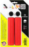 ESI MTB Ribbed Chunky Silicone Grips, Red