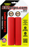 ESI MTB Ribbed Chunky Silicone Grips, Red