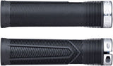 RaceFace Chester Grips - Lock-On, Black/Silver, 34mm