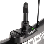 SRAM Quarq TyreWiz 2.0 Air Pressure Sensor for Presta Valve (included 2 sensors w/ batteries, 2 rubber bumpers and a rim depth guage) - Valves are not included