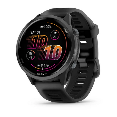 Garmin Forerunner 570 - 47mm  Slate Gray Aluminum with Translucent Black Black Band