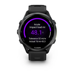 Garmin Forerunner 970  Carbon Gray DLC Titanium with Black Case and Black Translucent Whitestone Band