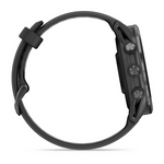 Garmin Forerunner 970  Carbon Gray DLC Titanium with Black Case and Black Translucent Whitestone Band
