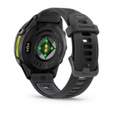 Garmin Forerunner 970  Carbon Gray DLC Titanium with Black Case and Black Translucent Whitestone Band