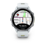 Garmin Forerunner 970  Titanium with Whitestone Case and Whitestone Translucent Amp Yellow Band
