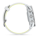 Garmin Forerunner 970  Titanium with Whitestone Case and Whitestone Translucent Amp Yellow Band