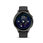 Garmin Venu 4 – 41 mm Slate with Black Silicone Band